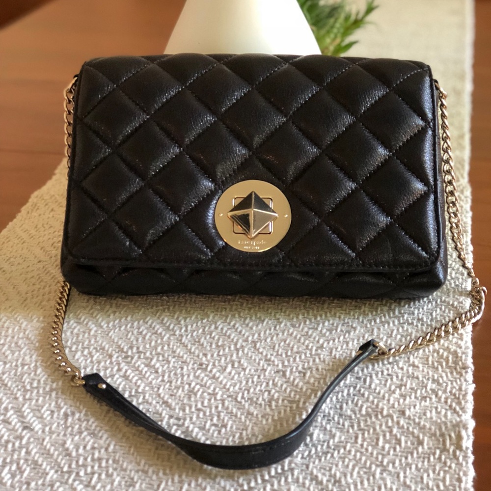 Kate Spade Gold Coast Meadow Quilted Purse, Black